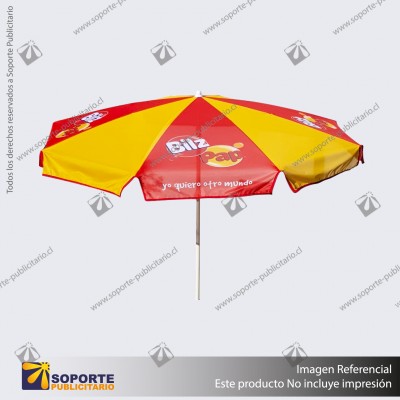 SOMBRILLA QUITASOL PUBLICITARIO D. 190 CMS APROX. V. 118 CMS (C20)